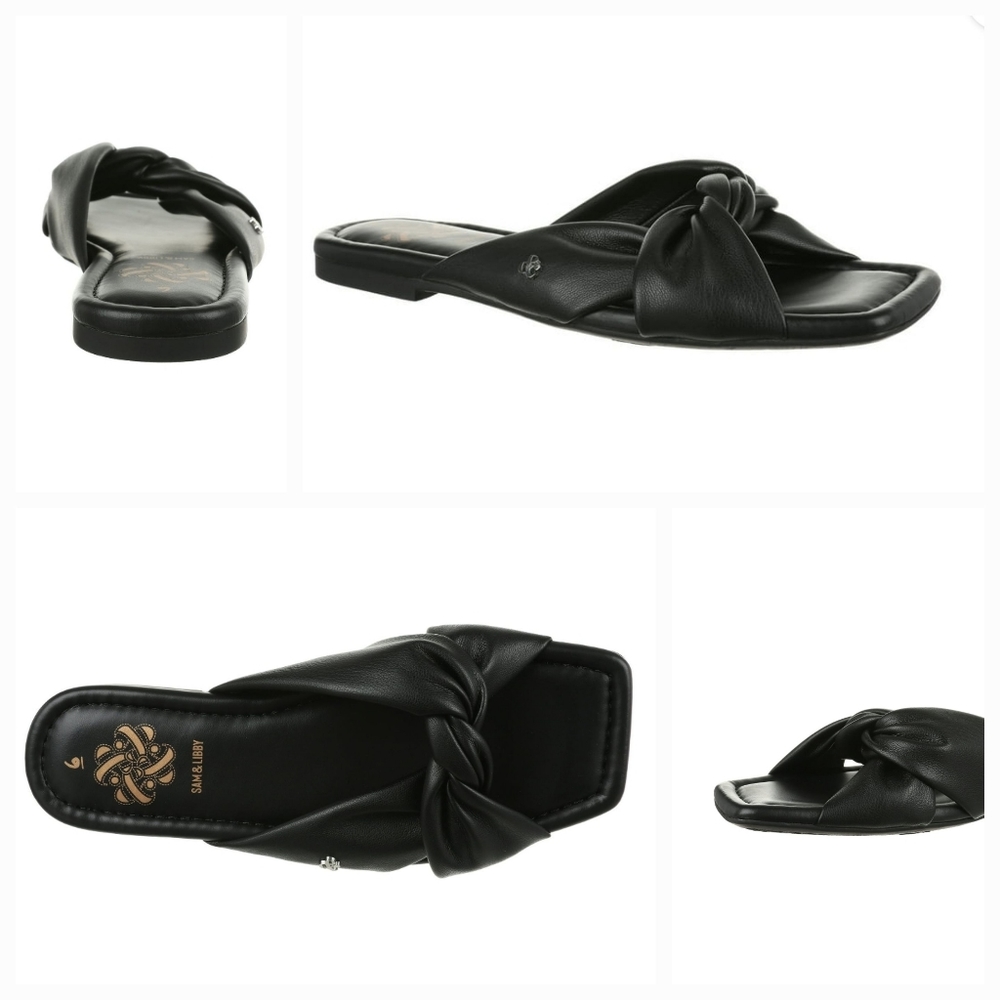 Sam & Libby Women's  Black Taullulah Slide Sandal Shoes SZ 6 -  7.5 -  7 - 9 NWT